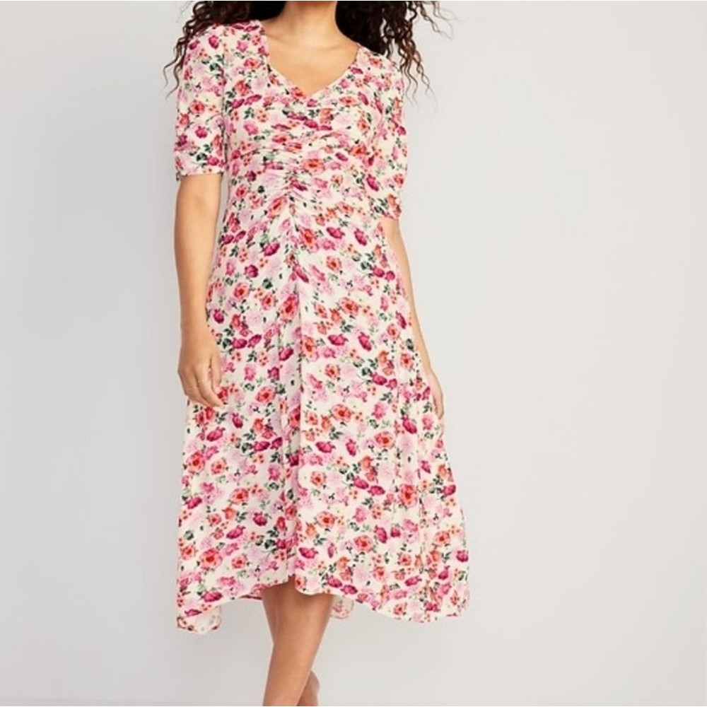 Old Navy Floral Midi Dress, Size M